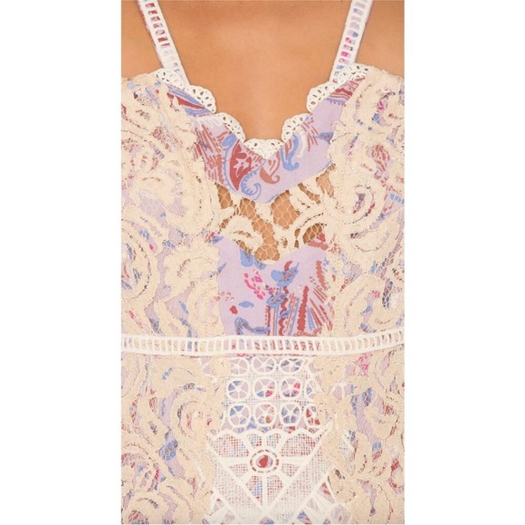 Free People White and Purple Lace Dress - Picture 5 of 12